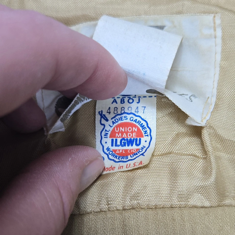 JH Collectibles VTG Tan Corduroy Button Jacket Women's Sz 10 Bomber  80s Classic - Image 3 of 4