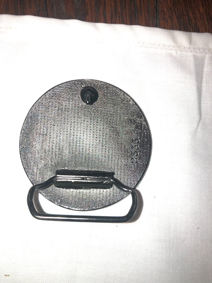 Vintage FORD Flatheads Forever Belt Buckle USA Flag V8 Logo Heavy Metal 2.5" - Image 4 of 4