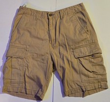 Levi's Men's Khaki Cargo Shorts Tan Chino Twill Multi Pocket Casual Size 31