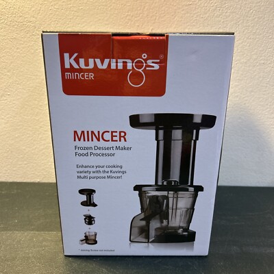Kuvings Mincer Frozen Dessert Maker Food Processor Attachment Brand-New ￼