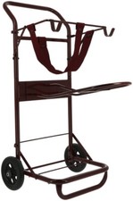 Sattelwagen Sattel Caddy Sattelhalter Pferdesattel Stallkarren Transport bordeau