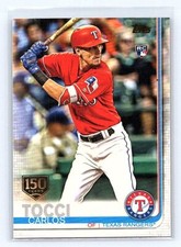 2019 Topps #649 Carlos Tocci RC 150 Year Stamp