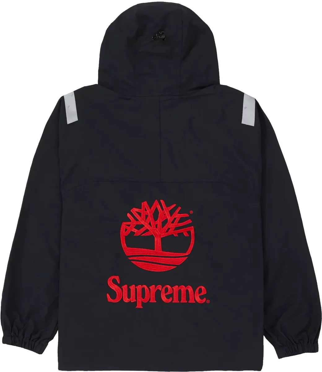 Supreme Timberland Reflective Taping Anorak - (Black) Size Small