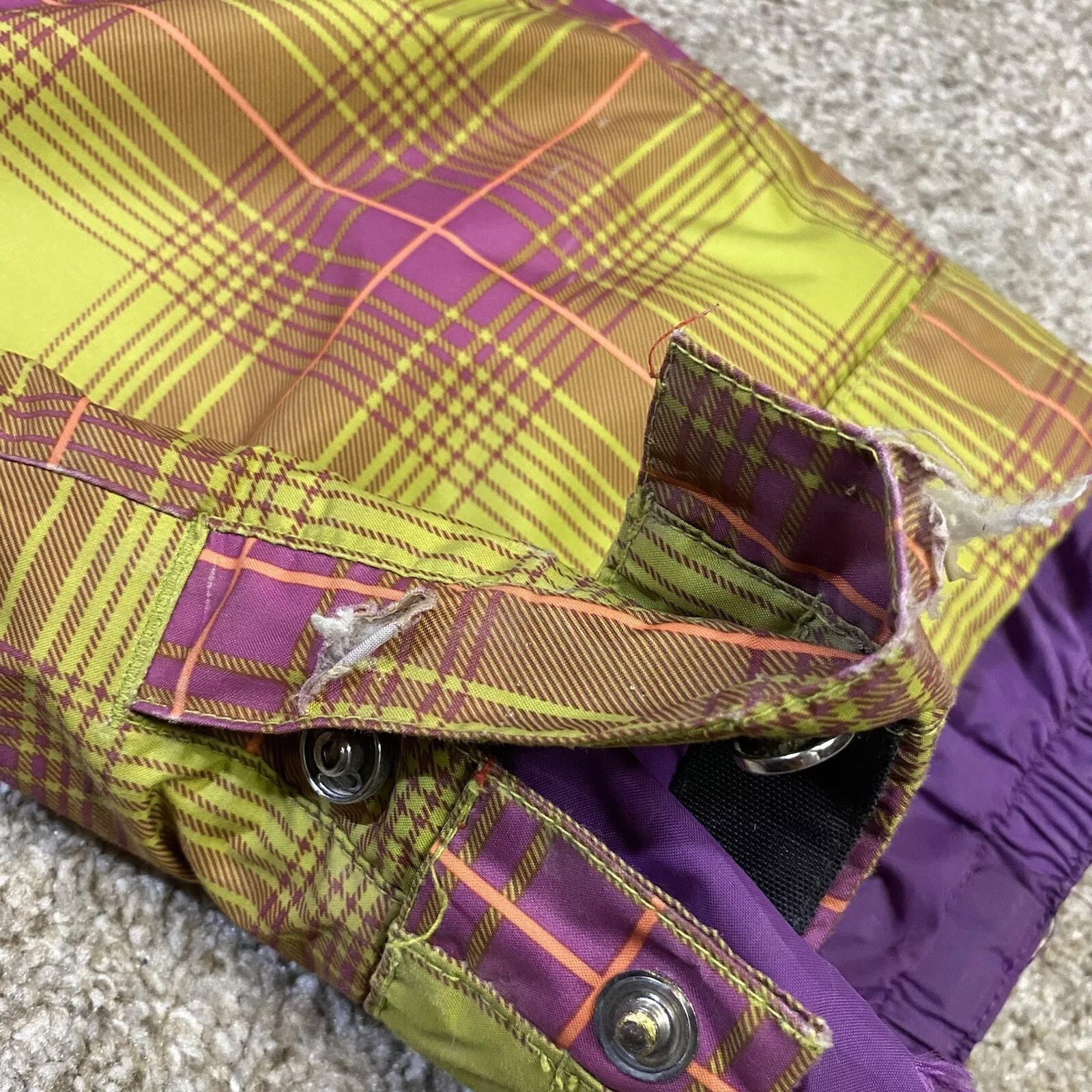 burton snow elite cargo ski dry ride snowboard plaid pants