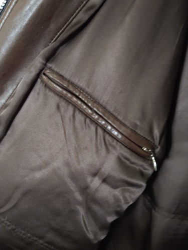 Mens Leather jacket Vintage Josef Wormland Size L - Picture 9 of 10