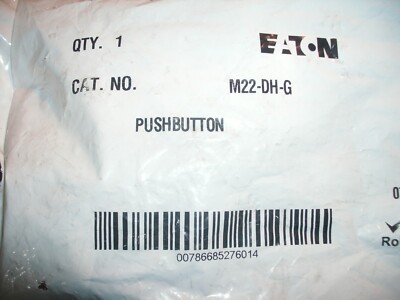 EATON M22-DRL-G GREEN ILLUMINATED PUSHBUTTON
