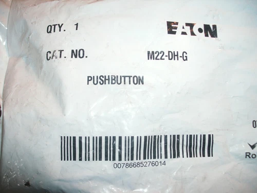 EATON M22-DRL-G GREEN ILLUMINATED PUSHBUTTON