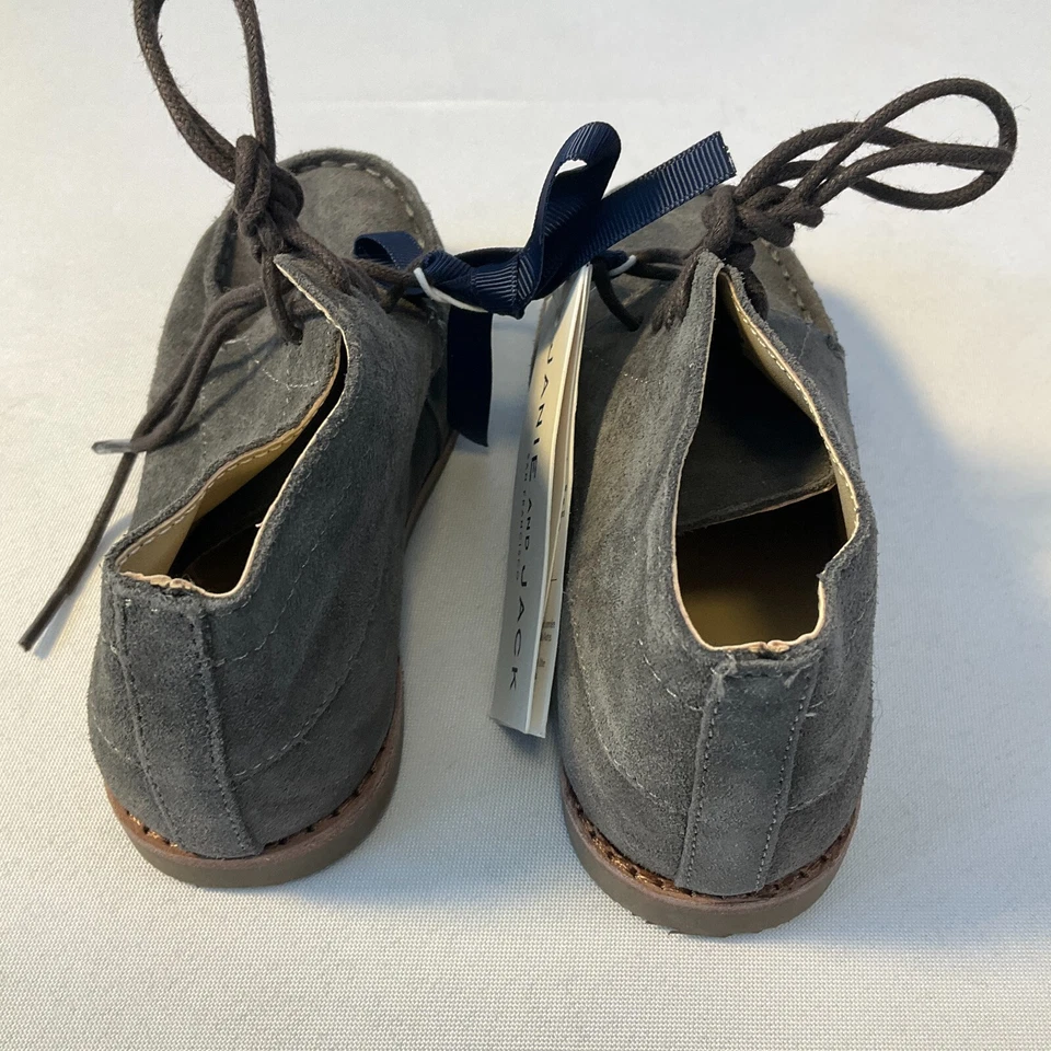 Botas Janie And Jack Niños Talla 9 Cuero Gris Foto 2 de 4