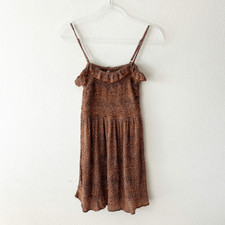 Urban Outfitters Cheetah Print Baby Doll Mini Dress