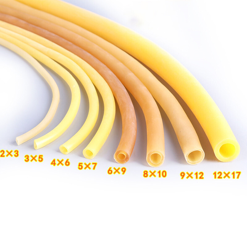 Naturlatex-Gummischläuche 5x8 Mm – Gelb, Flexibel, 3 M Durchgehend, Für Flüssigkeiten & Luft