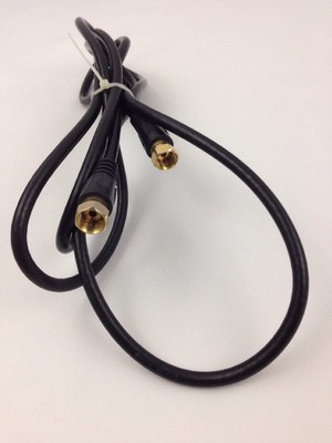 Black RG59/U Coaxial Cable for Indoor/Outdoor CATV Digital Satellite TV 5'
