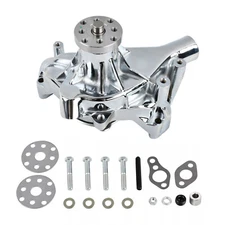 High Volume Chrome Long Water Pump For Small Block Chevy SBC 283 305 327 350 400