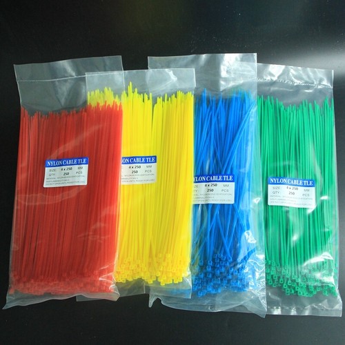 CABLE TIES NYLON PLASTIC HEAVY DUTY ZIP TIE WRAPS Black&White Many size & Colors - Picture 9 of 11