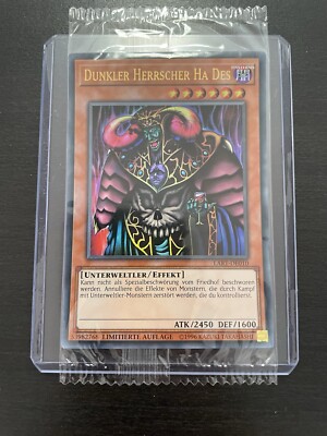 Yu-Gi-Oh! Dunkler Herrscher Ha Des LART Ultra Rare Mint OVP Alternative Art
