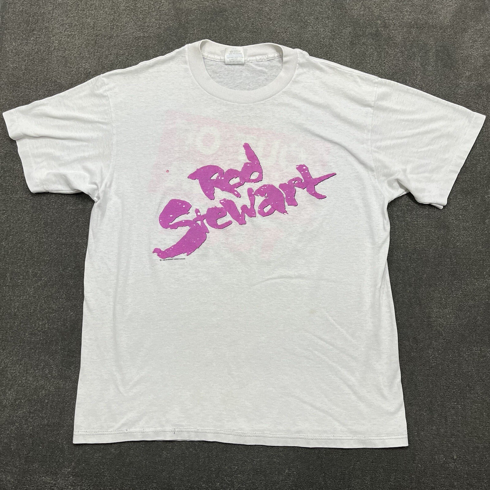 vintage 80s ROD STEWART Out of Order Tour Concert Shi… Gem