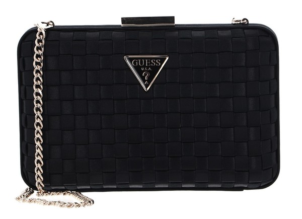 Guess Twiller Minaudiere Bag Clutch UmhäNgetasche Tasche Black Schwarz Neu-image