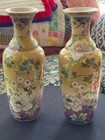 A Pair of Pre-1926 japanese Famille Rose Flower Vases