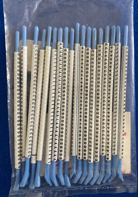 1 Beutel mit 18 RS CLIP ON KABEL MARKIERUNGSSET TYP 3 - 3,3-3,8 mm