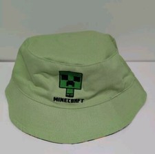 Minecraft Mojang Bucket Hat Reversible Kids Boys Girls Unisex Youth 2024 Green