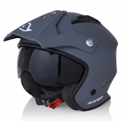 Casco Acerbis Grigio Scuro Opaco Jet Aria Taglia S