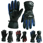 Thermal Leather Gloves Waterproof Protection Winter Summer Motorbike Motorcycle