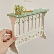 Casa delle bambole scala 1/6 miniature mobili tavolino gotico non finito fatto a mano