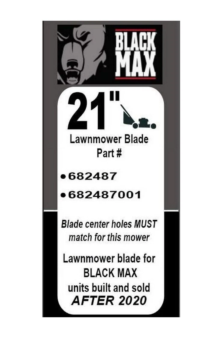 Black max lawn mower blade sales