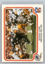1979  Fleer Team Action #17 Through the Line Detroit Lions (B)