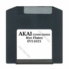 Akai S5000 / S6000 100MB Zip Disk Nye Flutes EV51025