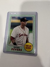 2017 Topps Heritage Minor League Edition Green Border Parallel Rafael Devers /50
