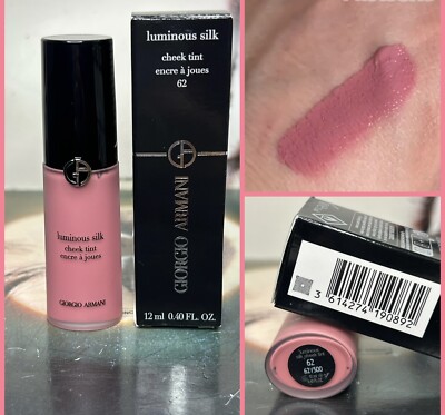 NIB Giorgio Armani ~ 62 DELICATE MAUVE ~ Luminous Silk Cheek Tint 12ml