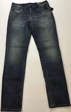 Diesel Women 32  Belthy Slim Straight Low Waist Jeans 198 0856Q Blue Size 29