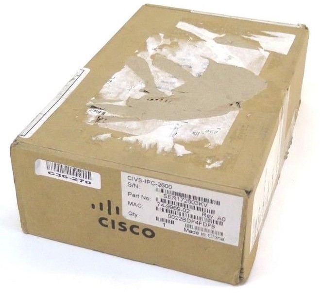 Cisco 2600 IP Security Camera CIVS-IPC-2600 Video Surveillance