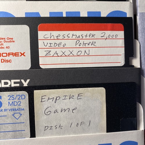 Lot Of 5.25” Floppy Disks Games For Pc Manhunter, Defender Of The Crown, Tetrus - Picture 8 of 12