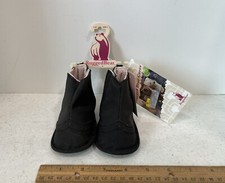 Infant Baby Girl Soft Sole Boots Rugged Bear Pink Black Size 2, New w Tags
