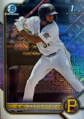 2022 Bowman Chrome Maikol Escotto 1st Bowman Mojo Refractor #BCP