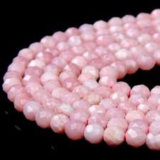 Natural Pink Opal Grd AAA Micro Faceted Round 2MM 3MM Loose Beads 15 inch P77 
