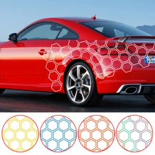 Car PVC Graphics Hexagonal Honeycomb Stickers Car Decals Side Body Sticker DIY