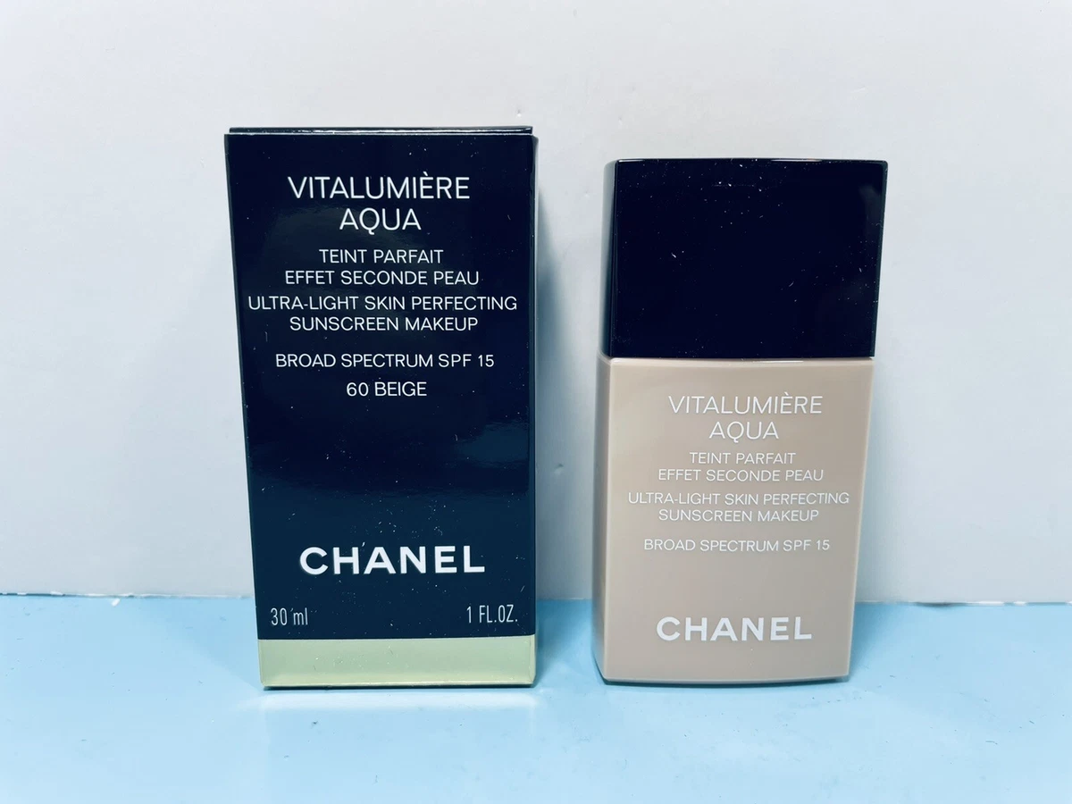 CHANEL ULTRA-LIGHT SKIN PERFECTING SUNSCREEN MAKEUP #60 BEIGE SPF