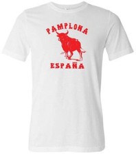 Pamplona España Funny Shirt Men Bulls, Spain Bulls Novelty Graphic T-Shirt