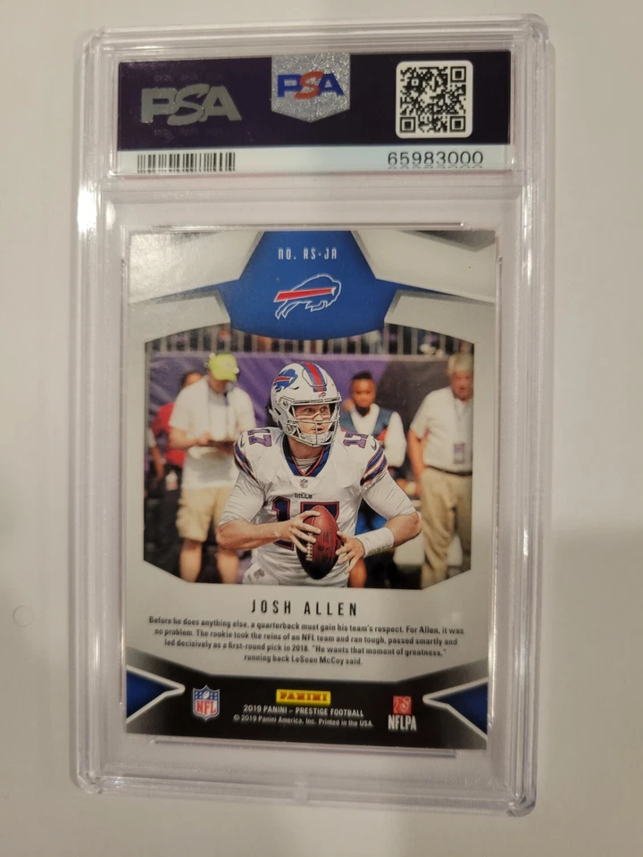JOSH ALLEN 2019 Panini Prestige RISING STARS #RS-JA NM-MT 8 POP 1 - Image 2 of 2