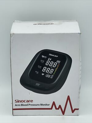 Upper Arm Automatic Digital Blood Pressure Monitor Black UZ0 2 users Sinocare