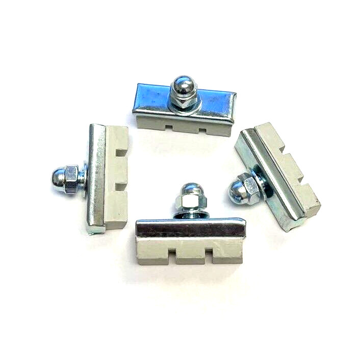 Bike 10 Speed White Rubber Brake Pads Shoes 35mm