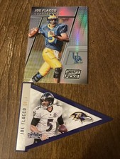 (2) Joe Flacco 2016 Prizm Draft Silver 2015 Contenders Pennant Lot Combine Ship
