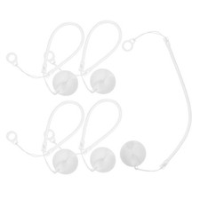 5 Pcs Silicone Pen Holder Desk Anti-lost with Spring Cord Anti-theft Chain