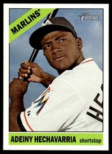 Adeiny Hechavarria 2015 Topps Heritage #161 Miami Marlins 26524 Baseball Card