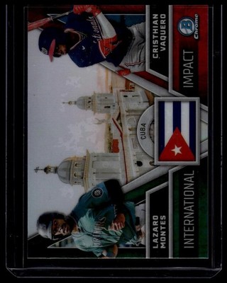 2024 Bowman Chrome International Impact Montes Vaquero BUY 3 GET 1 FREE