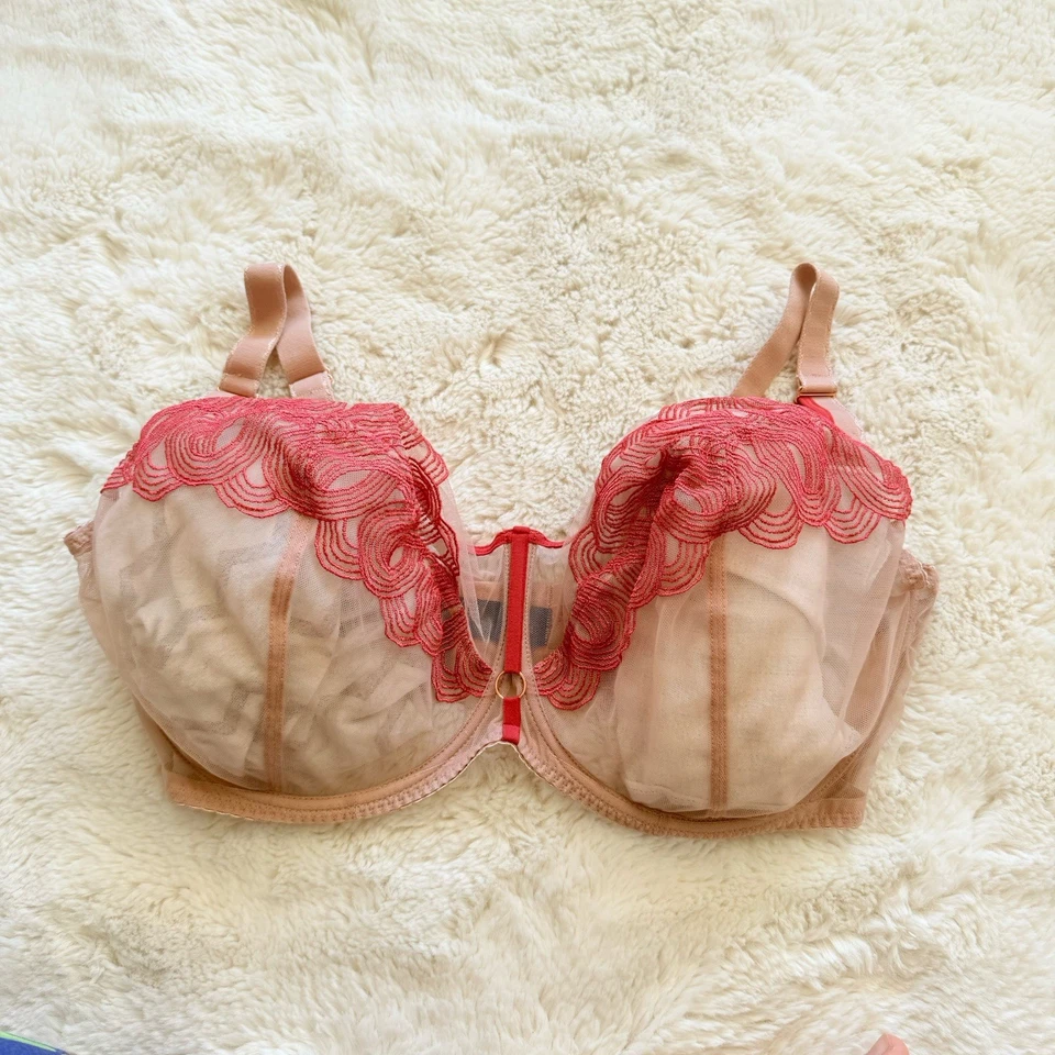 Gorsenia Lace Non-Padded Soft Underwired Full Cup Bra 40 /EU 90 Cup K - Image 2 of 4