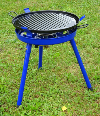 Camping Gasgrill Campingkocher Gaskocher & Grill mit Grillplatte - 36040/GR823
