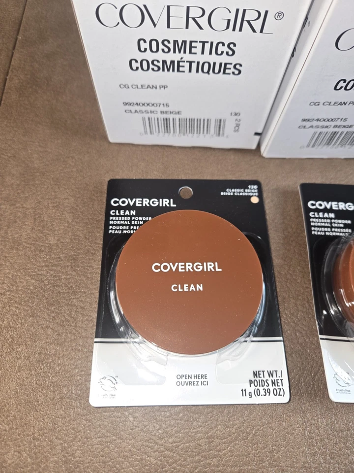 CoverGirl Clean Pressed Powder Normal Skin 130 Classic Beige Lot Of 10 - Image 2 of 4